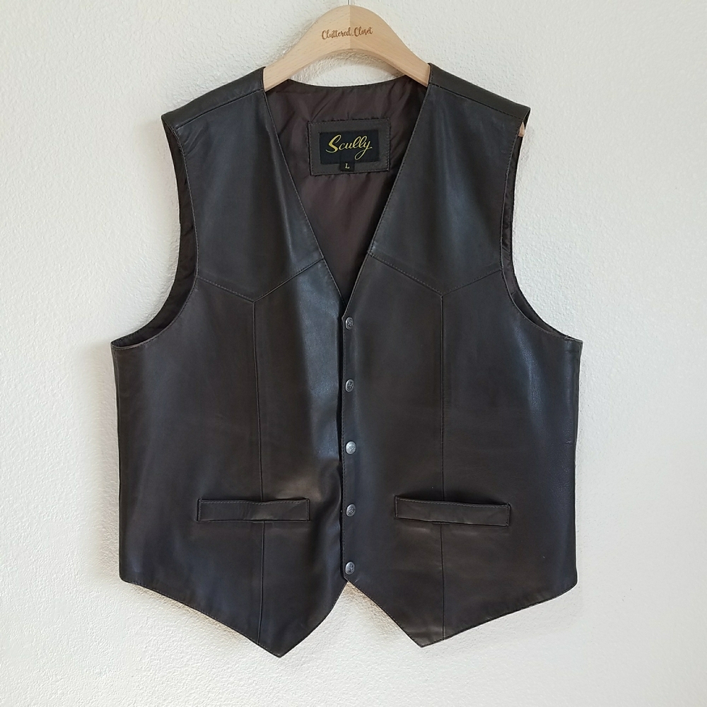 Scully Men's Leather Vest